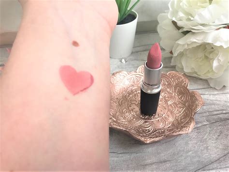 Kathryns Loves Mac Powder Kiss Lipstick Reverence Review Swatch