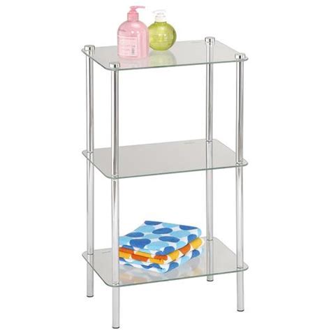 Maybe you would like to learn more about one of these? Home Basics Clear/Chrome 2-Tier Glass Freestanding ...