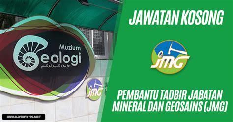 Klik untuk isi borang permohonan online. Jawatan Kosong di Jabatan Mineral & Geosains Malaysia (JMG ...