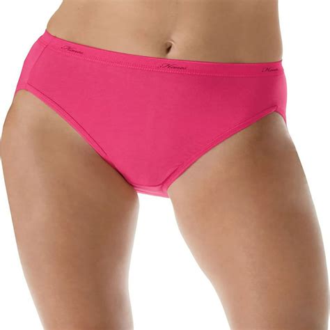 Hanes Hanes Womens Plus Cotton Hi Cut Panties 5 Pack Style P543wb
