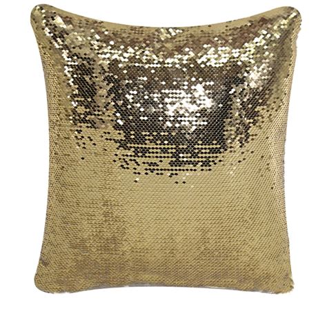 Custom Design Reversible Flip Sequin Pillow Cover Gold Flip Sequin