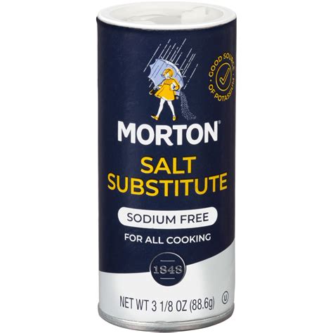 Morton Salt Substitute, No Sodium Salt Alternative for a Heart Healthy ...