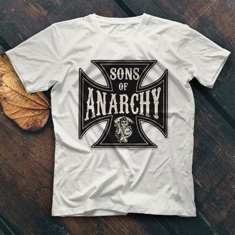 Sons Of Anarchy White Unisex T Shirt Tees Shirts Sonsofanarchy
