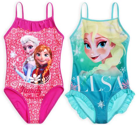 Girls Disney Princess Frozen Swimming Costume Kids Swim Suit New Ages 2
