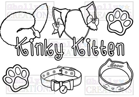 15 Page Kinky Coloring Set Adultbdsmddlg Etsy