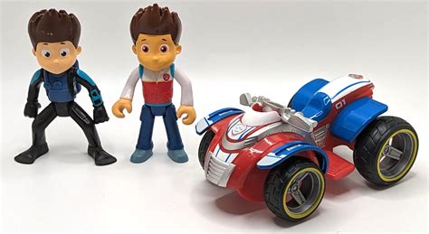 Paw Patrol Vehicle And Action Figure Lot Ryder And Ryder In Scuba Suit And
