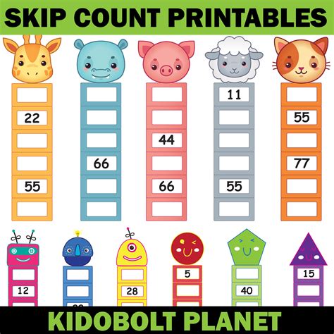 Skip Counting Printable Activity Cards And Worksheets Made By Teachers