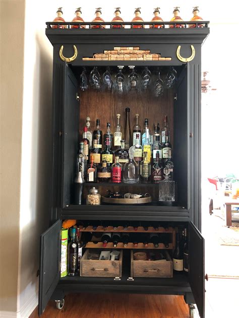 A 12 pack of draft glass 12oz beer is 13 bucks. My liquor cabinet made from a TV hutch that my wife and I ...
