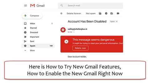 Here Is How To Try New Gmail Features How To Enable The New Gmail