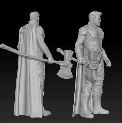 Thor From Infinity War Statue 3d Print Ready 3d Model 3d Printable