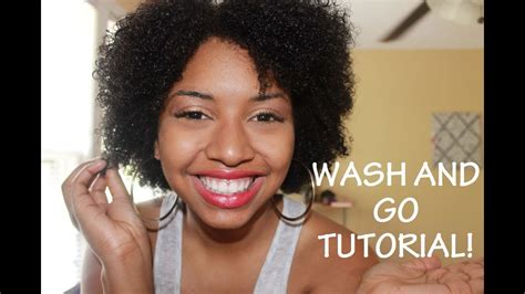 wash and go tutorial on natural 4b hair youtube