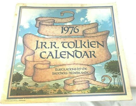 Jrr Tolkien Calendar 1976 Illustrated By The Brothers Hildebrandt