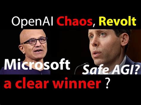 Openai Chaos Crisis Altman S Exit Microsoft S Move Chatgpt And The