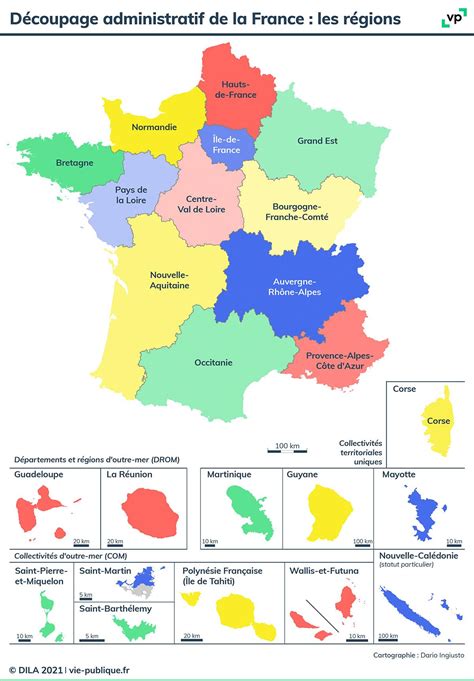 Découpage Administratif De La France Les Régions Vie Publiquefr