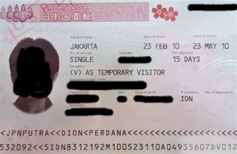 Contoh Visa Jepang Yang Sudah Jadi Liburmulucom