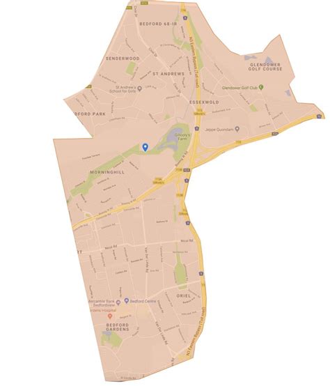 Map Of Bedfordview Bedfordview Cpf