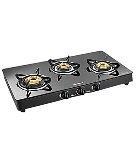 All the burners come in the same size. Sunflame Crystal Classic 3 Burner Automatic Gas Stove Rs ...