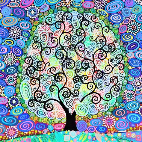 Psychedelic Tree Of Life By Markbetsonart Redbubble