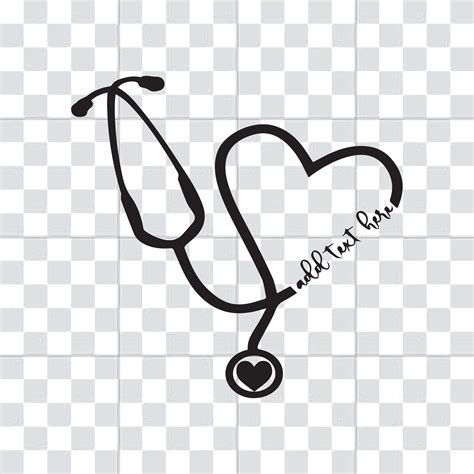 Stethoscope Heart Svg Heart Svg Medical Svg Nurse Svg Doctor Svg