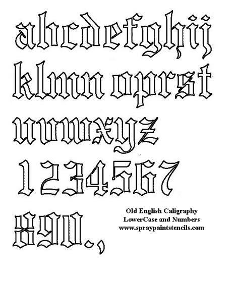 Number tattoo fonts tattoo fonts alphabet tattoo lettering styles number tattoos cool lettering graffiti lettering number fonts date tattoos 4 tattoo. Free Old English Stencil - lower case and numerals ...