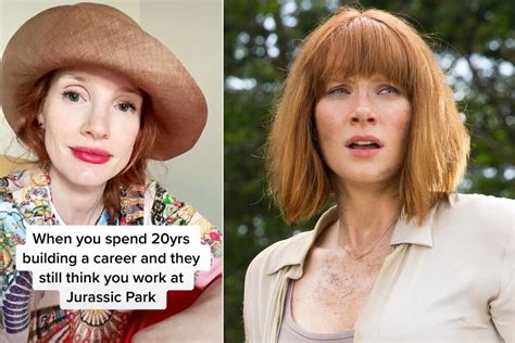 Jessica Chastain Posts Tiktok Reminder Shes Not Bryce Dallas Howard