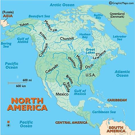 Rivers In North America North American Rivers Major Rivers In Canada