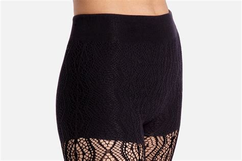 The Charmer Leggings Seamless Footless Lace Tights Black Pattern By