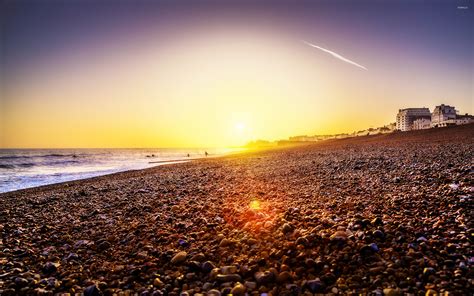 Sunset In Brighton England Wallpaper Nature Wallpapers 19555