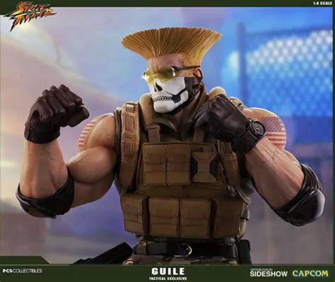 Pop Culture Shock Street Fighter Tactical Guile 14 Figure Statue Only