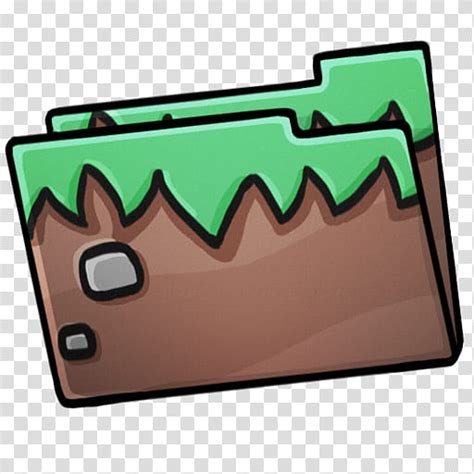 Minecraft Icon Folder Grass Brown And Green Folder Icon Transparent