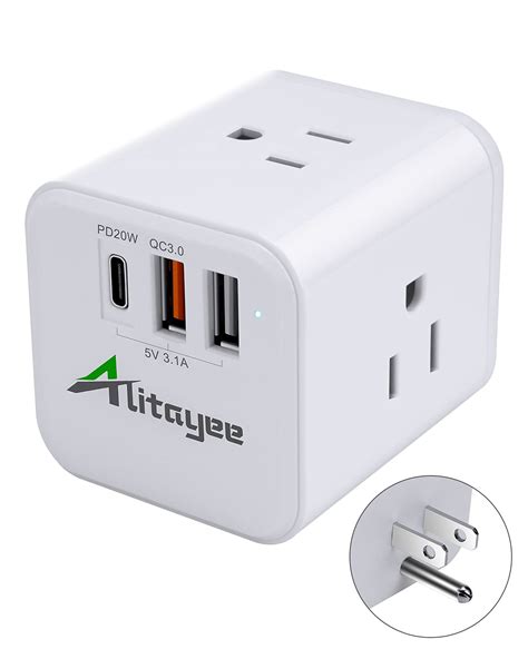 Buy Multi Plug Outlet Extenderwallplug Power Outlet Splitter3usb 15a