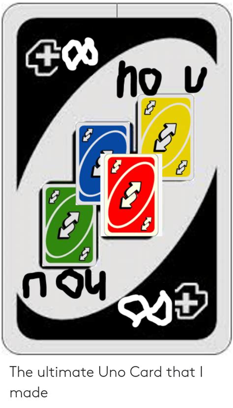 The game's general principles put it into the crazy eights family of card games. No U Meme Uno Card