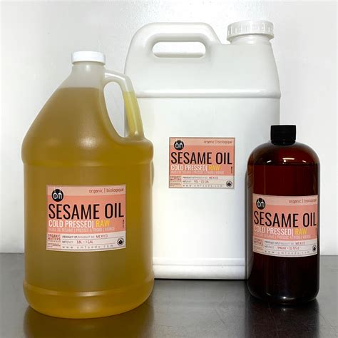 organic sesame oil cold pressed raw om foods organic matters