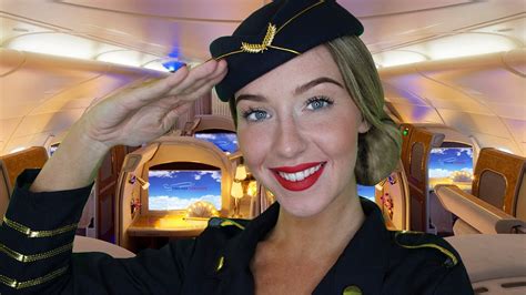 Asmr First Class Flight Attendant Roleplay Youtube