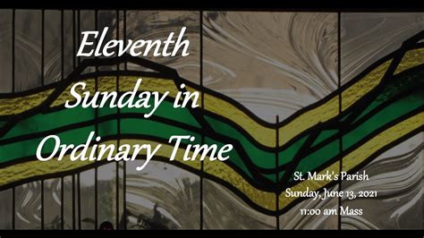 Eleventh Sunday In Ordinary Time YouTube