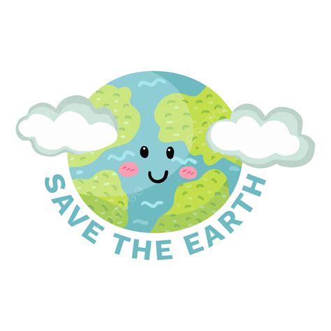 Save Earth Vector Art Png Save The Earth Label Plant Growing Plant