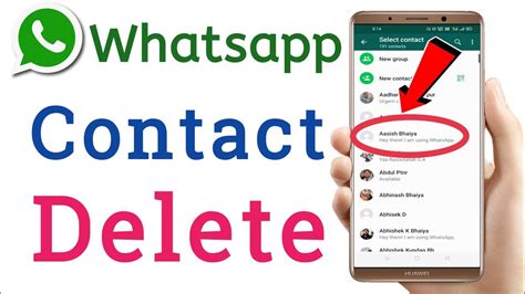 How To Delete Whatsapp Contact Remove Whatsapp Contact Youtube