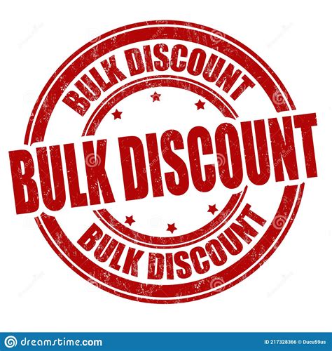 Bulk Discount Grunge Rubber Stamp Stock Vector Illustration Of Deal