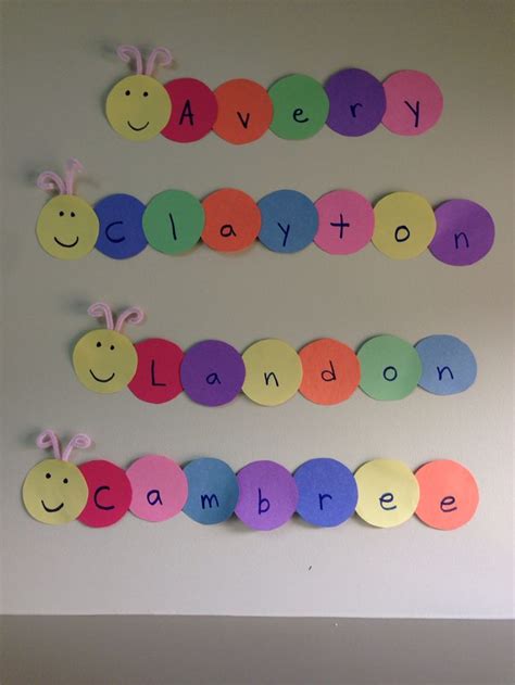 Caterpillar Names Name Activities Preschool Name Crafts Preschool