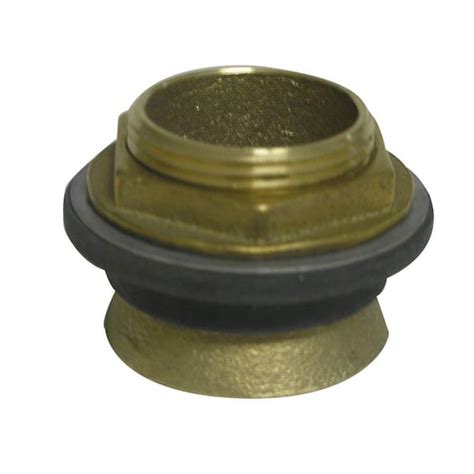 American Standard 15 In Brass Inlet Spud For Toilet And Urinal 047007