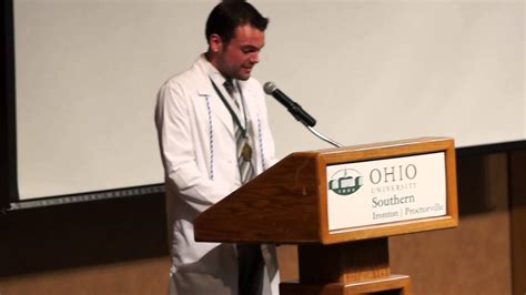 Zachs Speech At The Ohio University Southern Nursing School Pinning