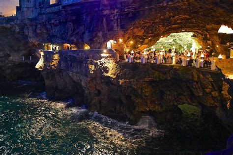 Magnificent Restaurant Built Into A Cave In A Cliff On The Italian Coast