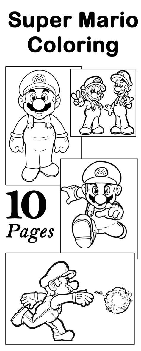 Top 20 Free Printable Super Mario Coloring Pages Online Super Mario