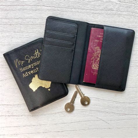 Pair Of Honeymoon Destination Passport Covers By The Alphabet T Shop