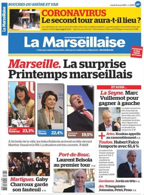 La Marseillaise (16 Avril 2020) télécharger #journaux #français #pdf en