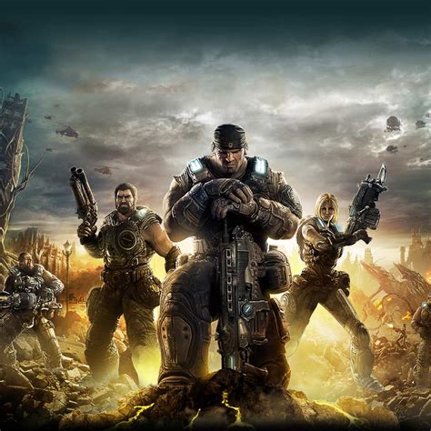 Download Battlefield Skyrim And Gears Of War Ipad Wallpaper