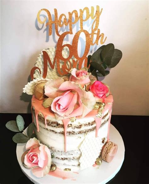 Happy 60th Mom Cake Topper Svg Happy 60th Birthday Mom 60th Etsy