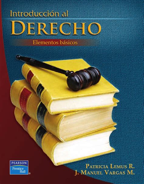 Introduccion Al Derecho Elementos Basicos 1ed Lemus