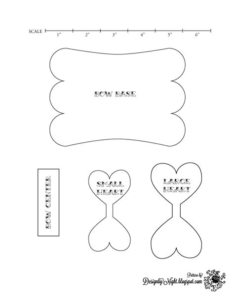 Sailor hair bow sewing tutorial and free printable pdf. Printable Bow Tie Pattern Template | Bow template, Felt bows, Bow tie template