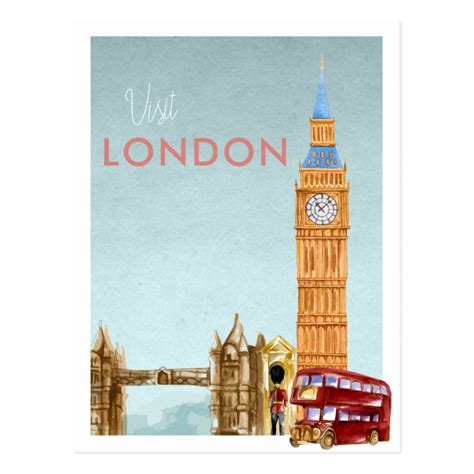 Vintage Travel Postcard London